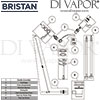 Bristan Lever Basin Mixer Waste 3 Inch Levers Spares